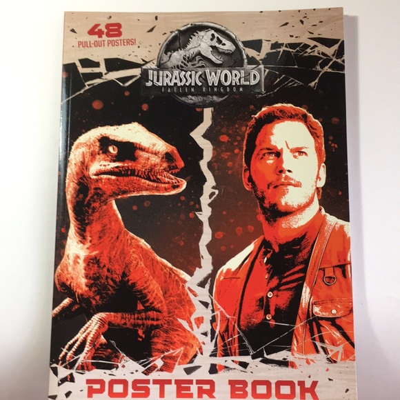 🐊 Jurassic World Poster Book, 48 pull-out posters - Picture 1 of 6